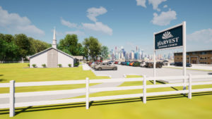 Image3 - 3D Visualization (modeling & animation) for new construction - for Harvest Apostolic Church, Pastor Jeff Jones (prepared by Pastor Doug Joseph at Design8Studio.com)